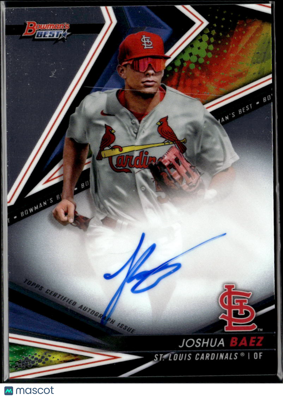 Joshua Baez 2022 Bowman's Best Auto Autograph RC St. Louis Cardinals