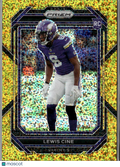 Lewis Cine 2023 Prizm Gold Sparkle Prizm SSP Rookie RC 4/24 Minnesota Vikings