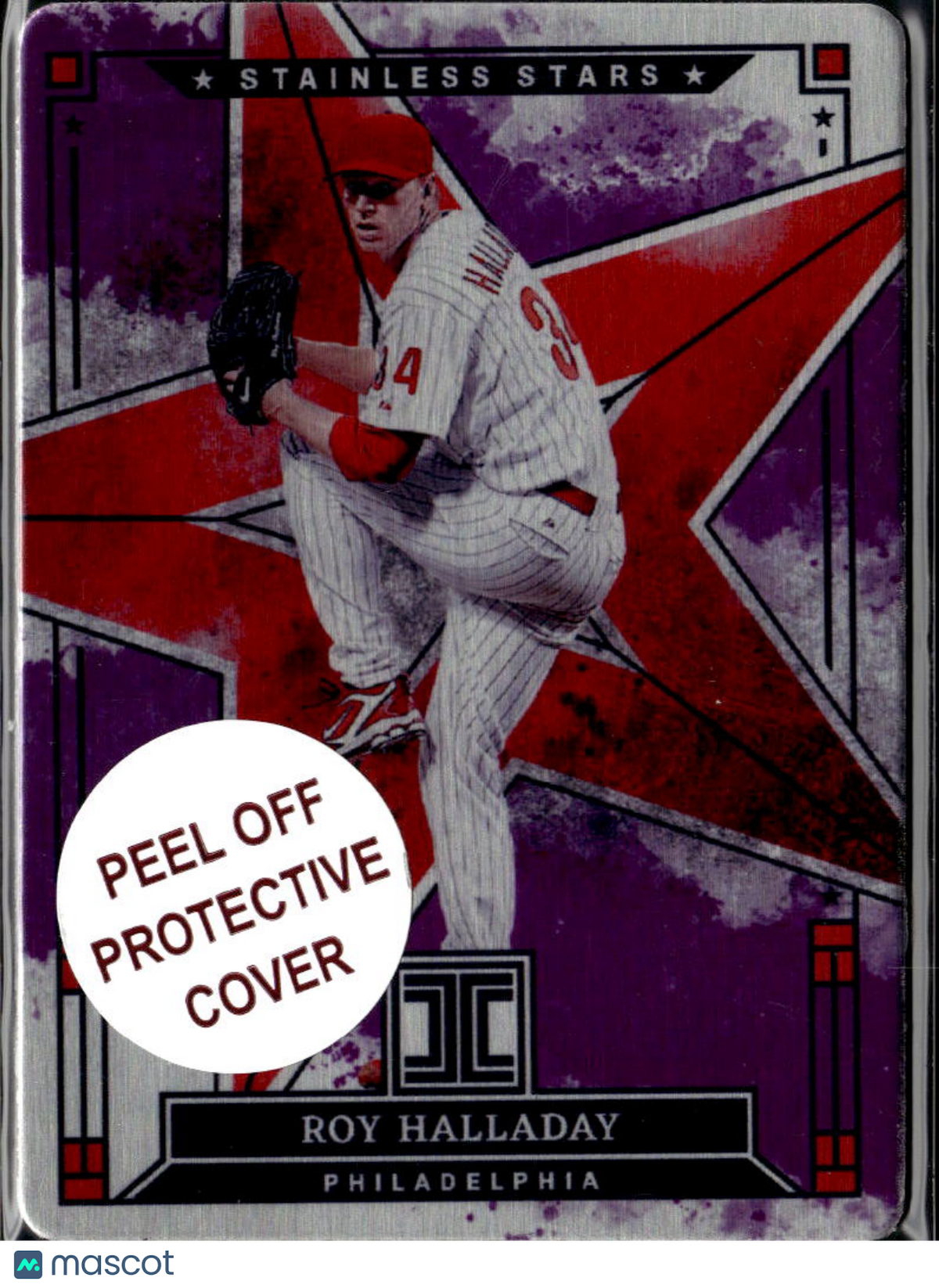 Roy Halladay 2025  Impeccable Stainless Stars Purple 25/25 Philadelphia Phillies