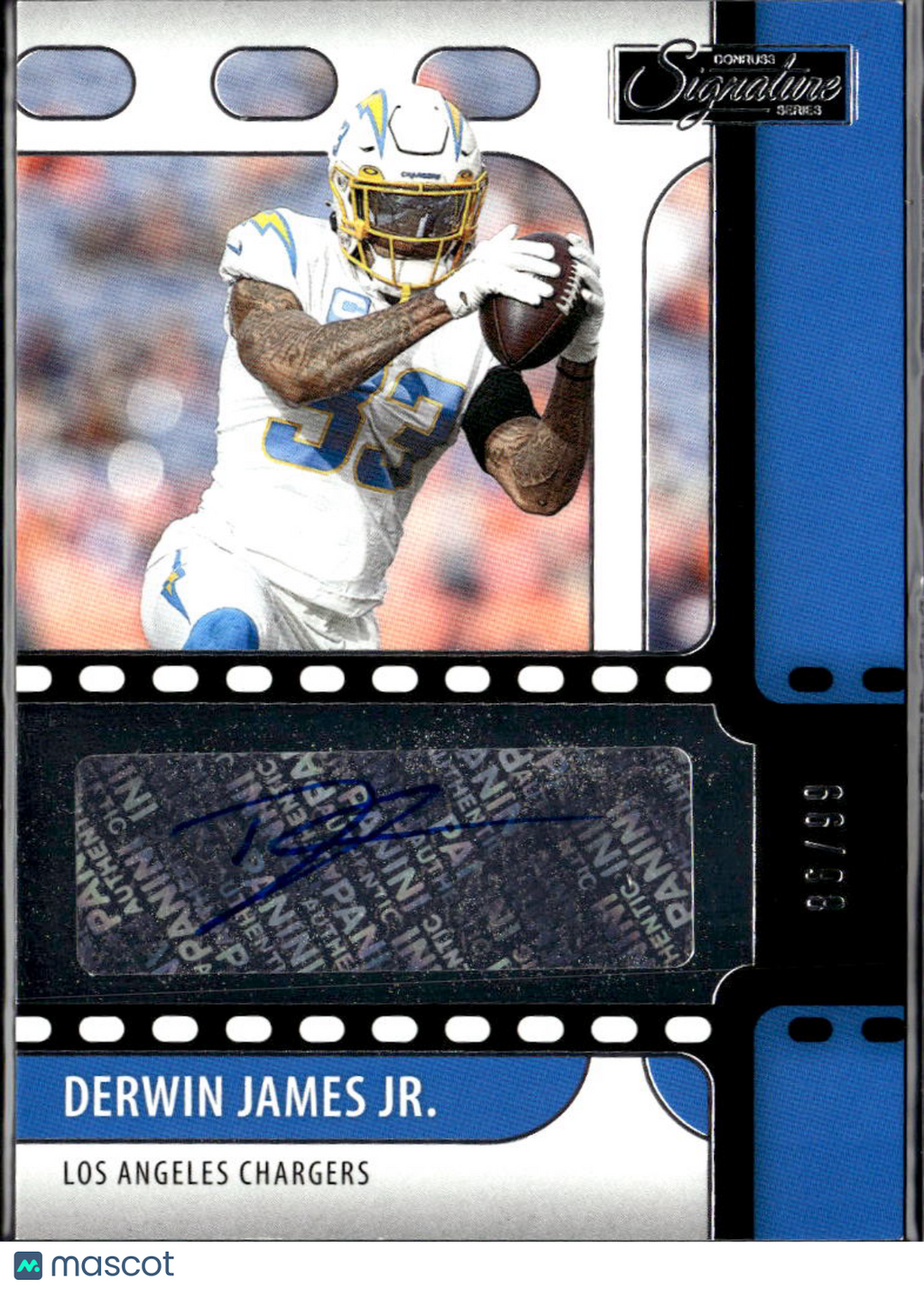 Derwin James Jr. 2021 Donruss Signature Series Auto Autograph 86/99 LA Chargers