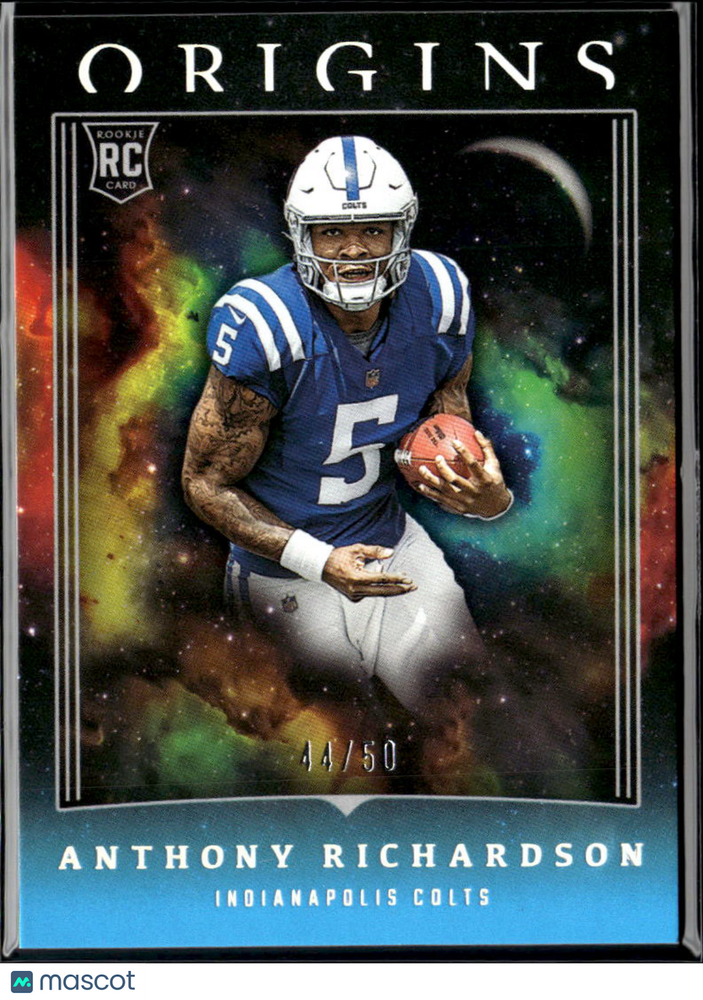 Anthony Richardson 2023 Origins Teal Rookie RC 44/50 Indianapolis Colts