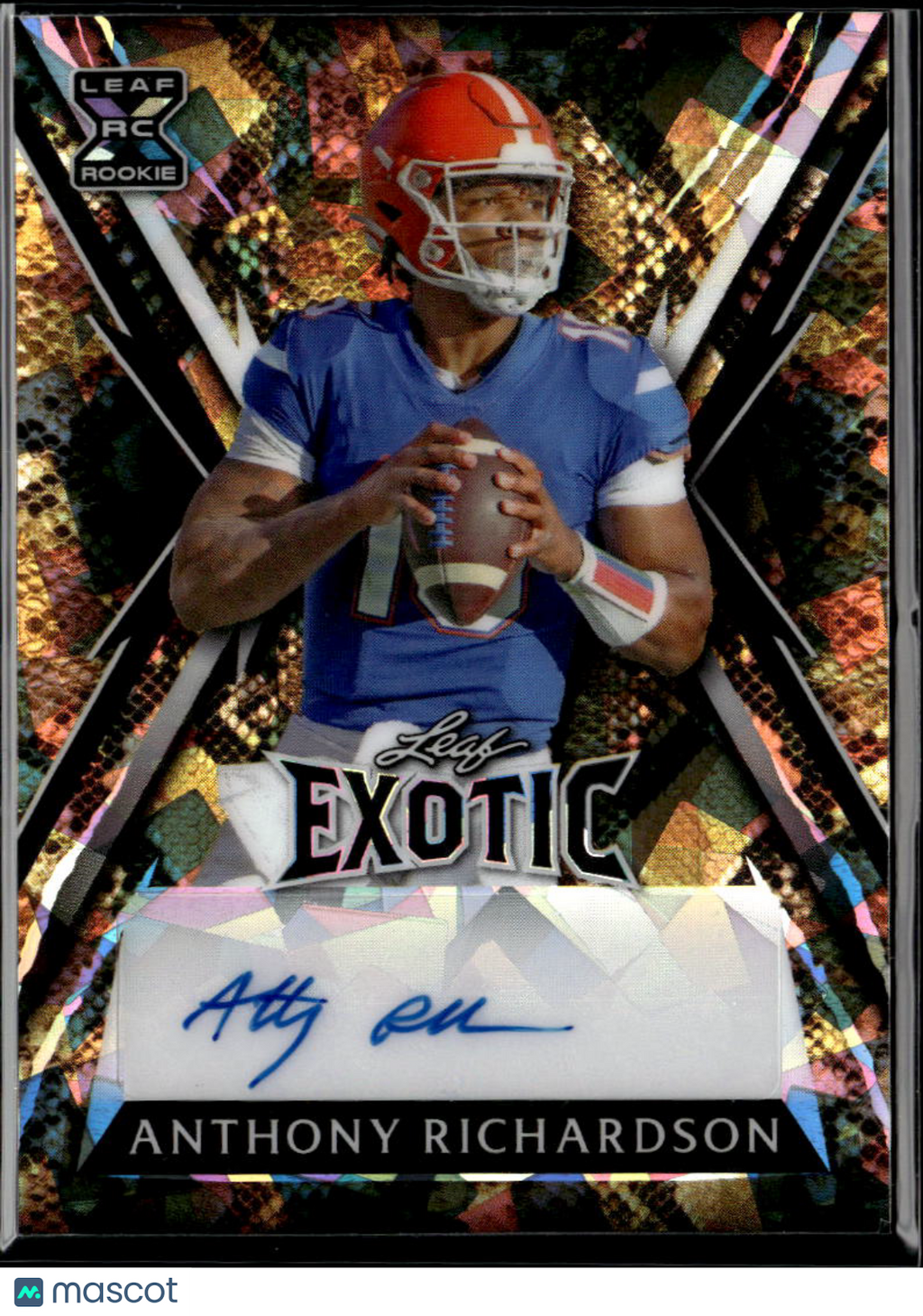 Anthony Richardson 2023 Leaf Exotic Auto Autograph RC Florida Gators Colts 5/9