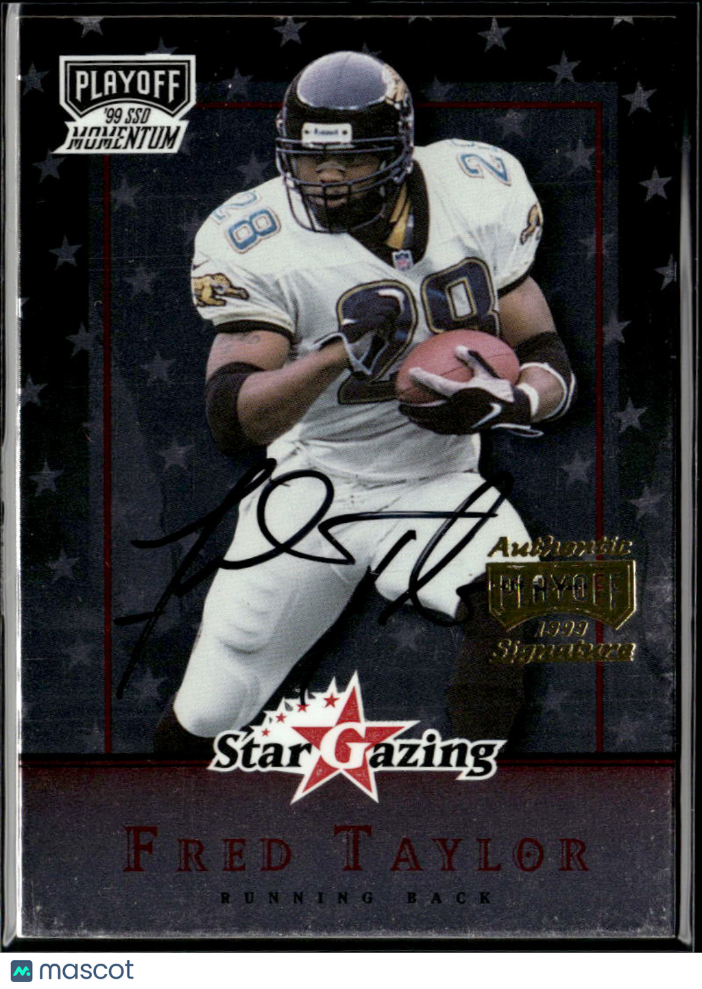 Fred Taylor 1999 Playoff Momentum SSD Star Gazing Auto Autograph Jaguars