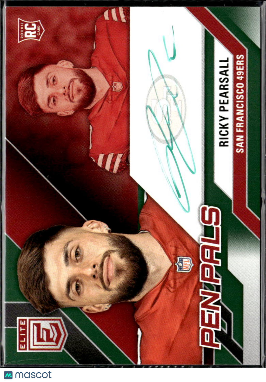 Ricky Pearsall 2024 Elite Pen Pals Green Ink SSP Auto Autograph RC SF 49ers