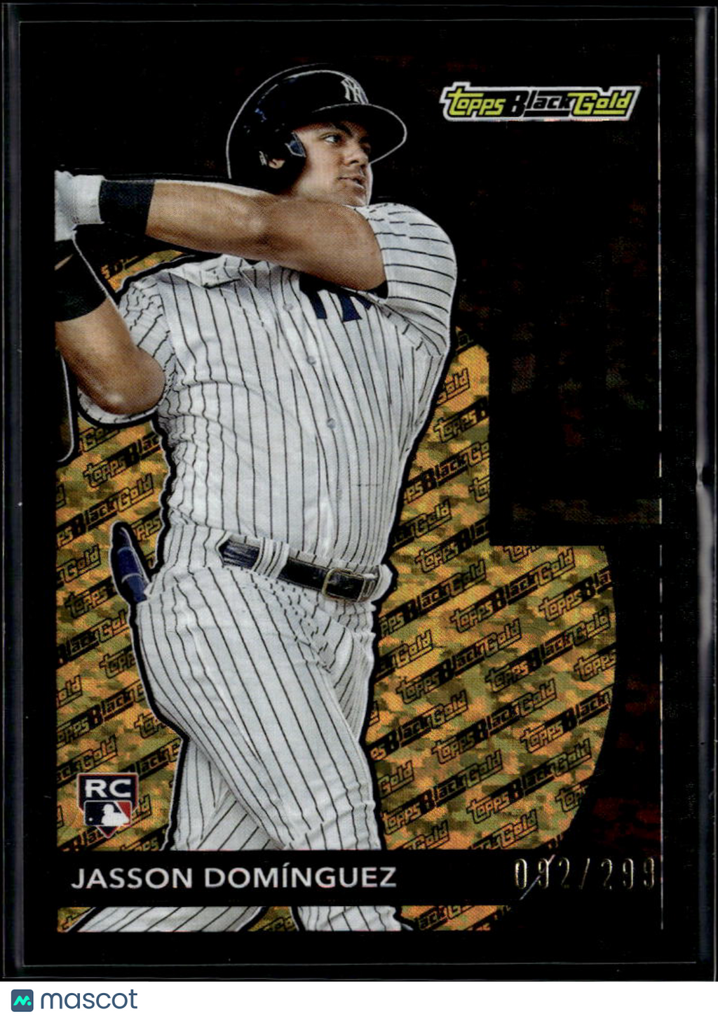 Jasson Domínguez 2024 Topps Black Gold RC Rookie 92/299 New York Yankees