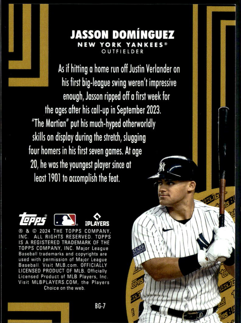 Jasson Domínguez 2024 Topps Black Gold RC Rookie 92/299 New York Yankees
