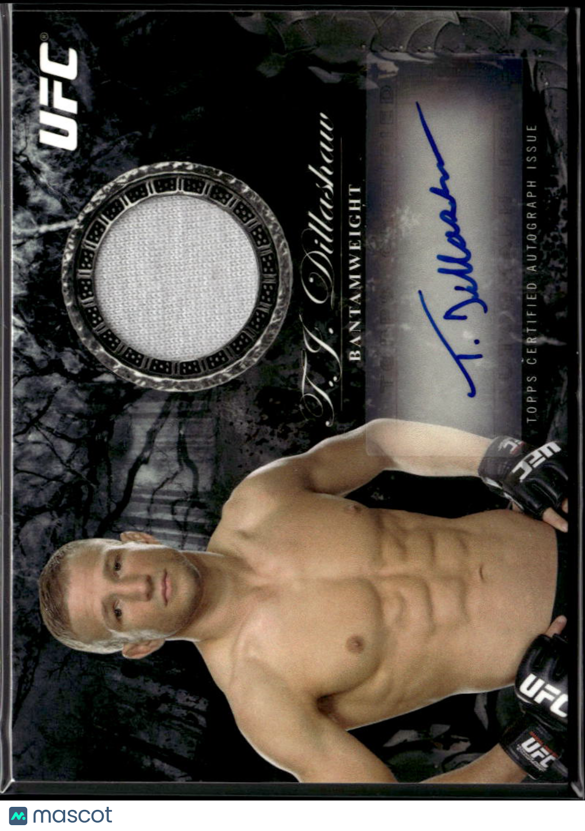 T.J. Dillashaw 2014 Topps UFC Bloodlines Auto Autograph Patch Rookie 41/175