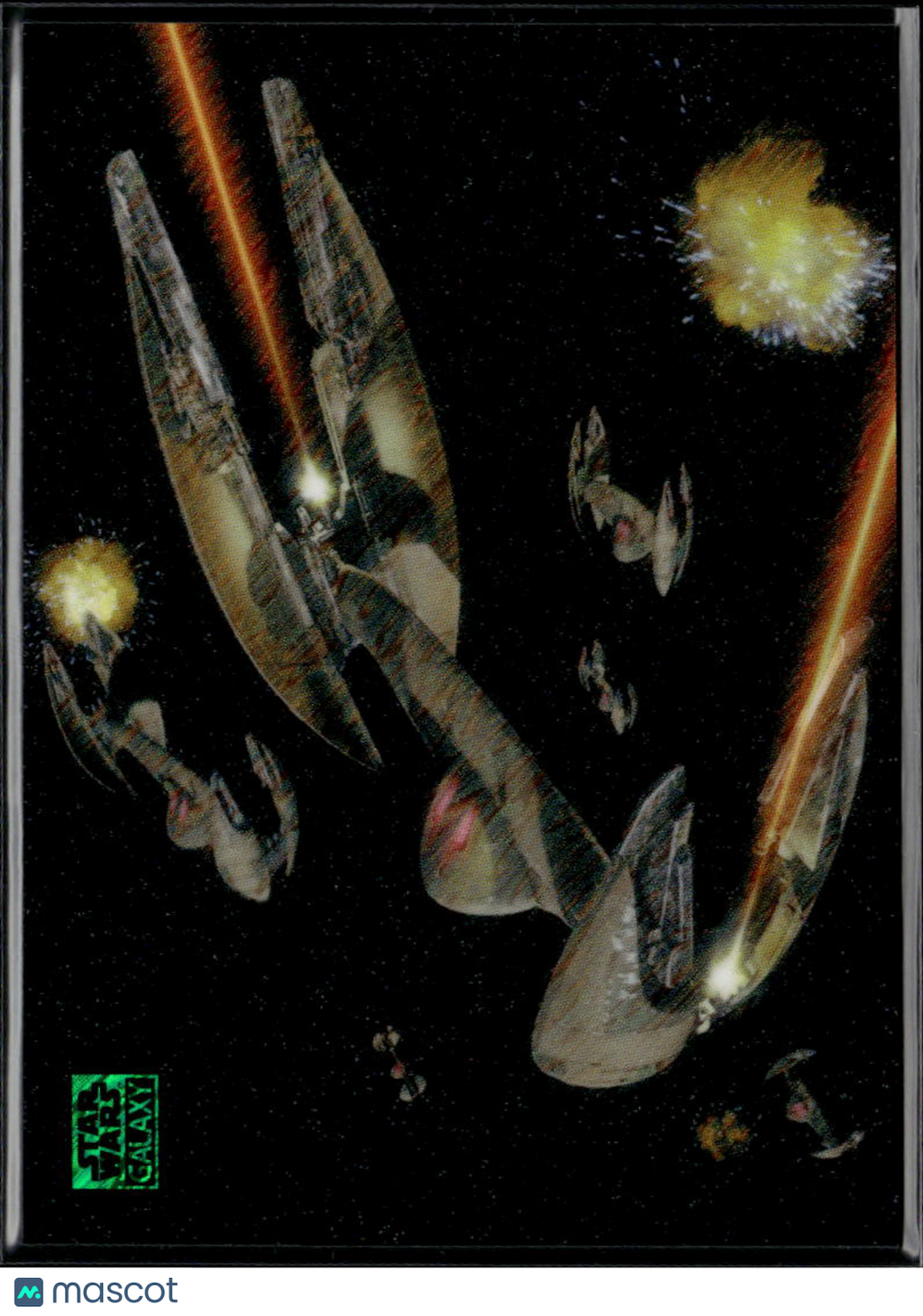 Vulture Droids 2026 Topps Star Wars Galaxy Green Shimmer Refractor 50/199 #87
