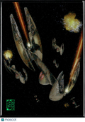Vulture Droids 2026 Topps Star Wars Galaxy Green Shimmer Refractor 50/199 #87