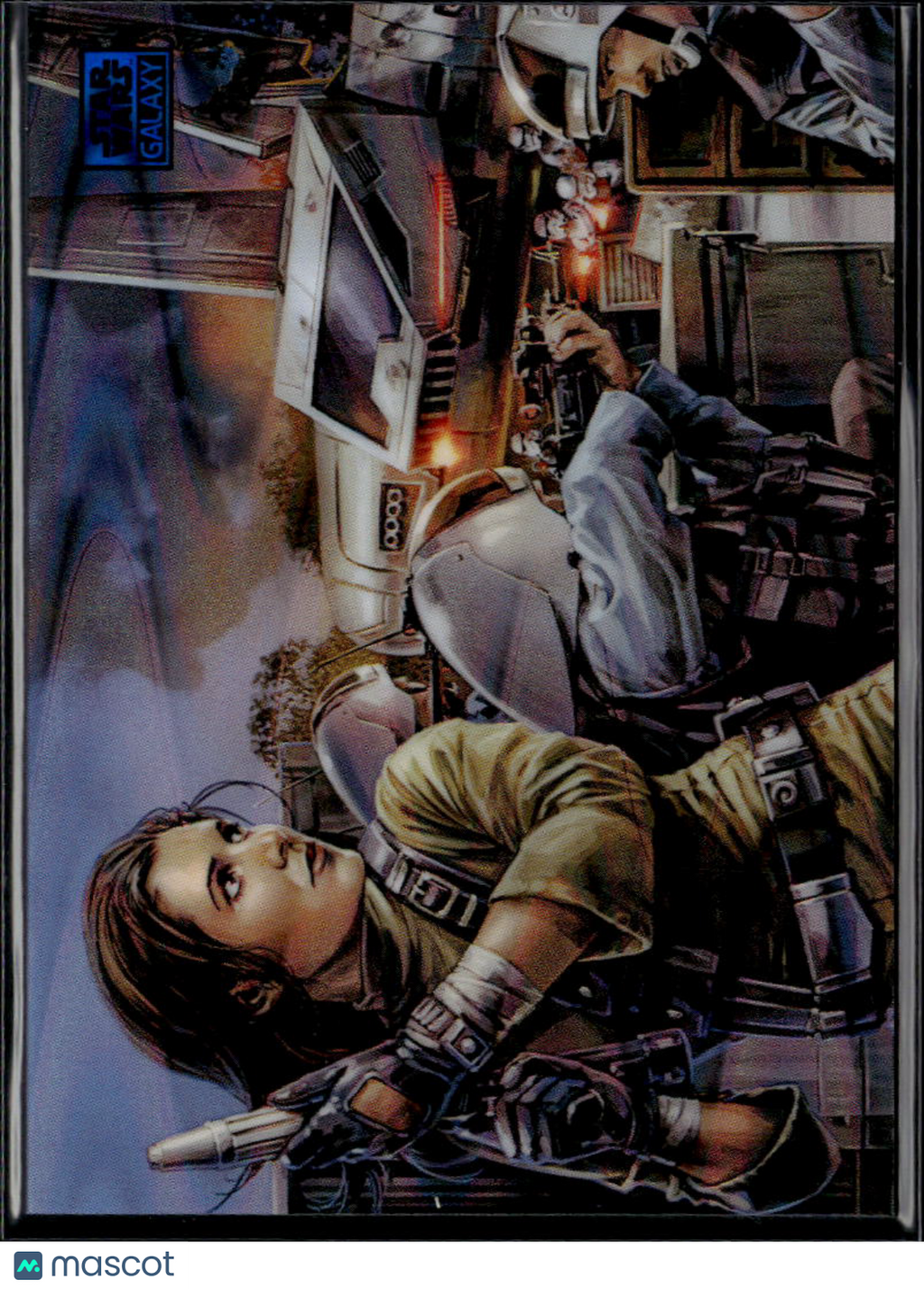 Fighting Back 2026 Topps Star Wars Galaxy Blue Refractor 166/175 #74