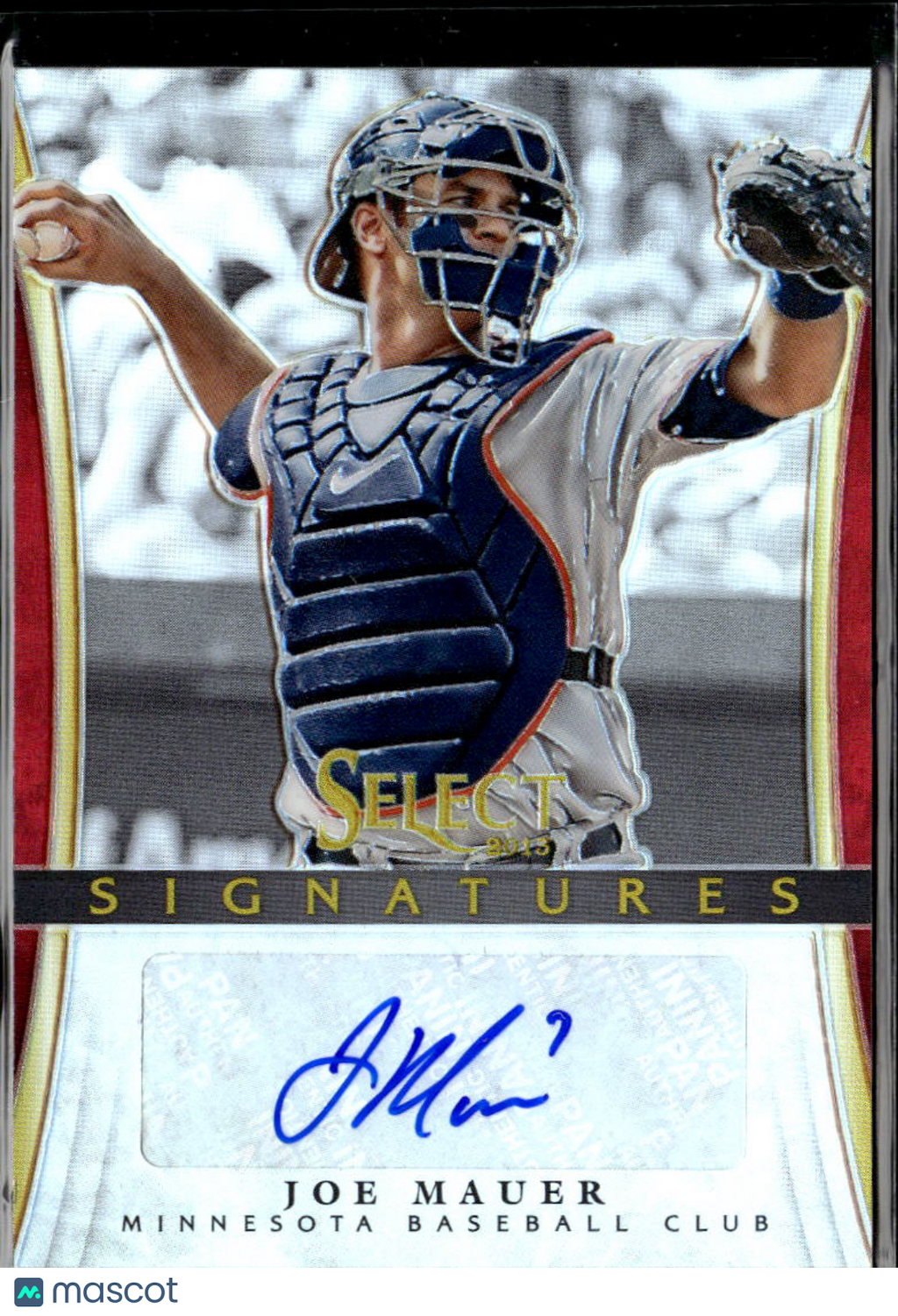 Joe Mauer 2013 Select Signatures Auto Autograph 4/25 Minnesota Twins