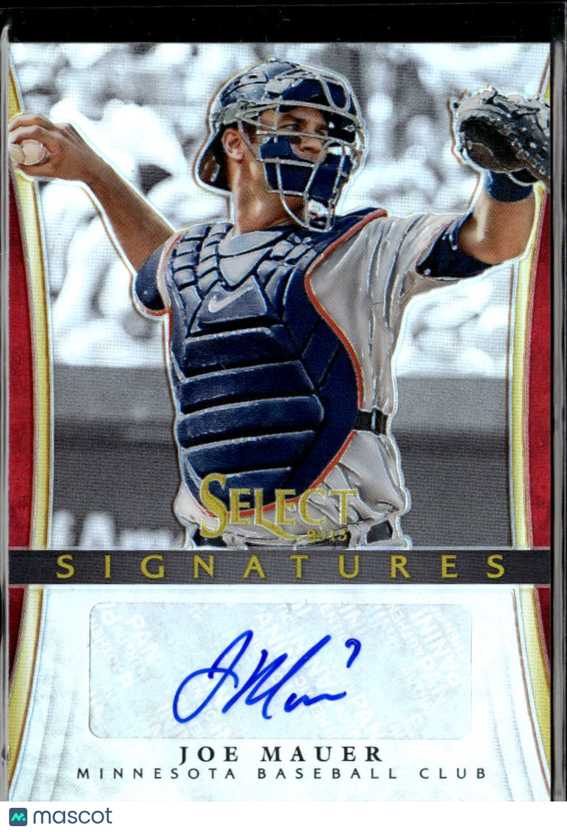 Joe Mauer 2013 Select Signatures Auto Autograph 4/25 Minnesota Twins