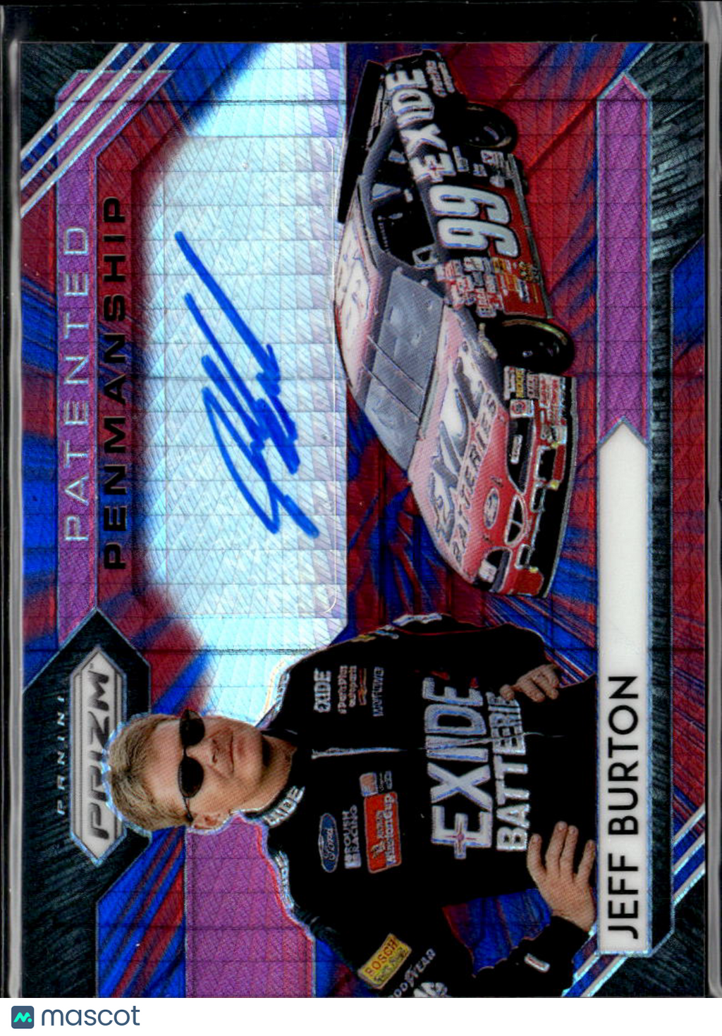 Jeff Burton 2020 Prizm Racing Patented Penmanship Auto Autograph 11/30