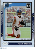 Malik Nabers 2024 Optic Rated Rookie Silver HOLO Prizm RC New York Giants