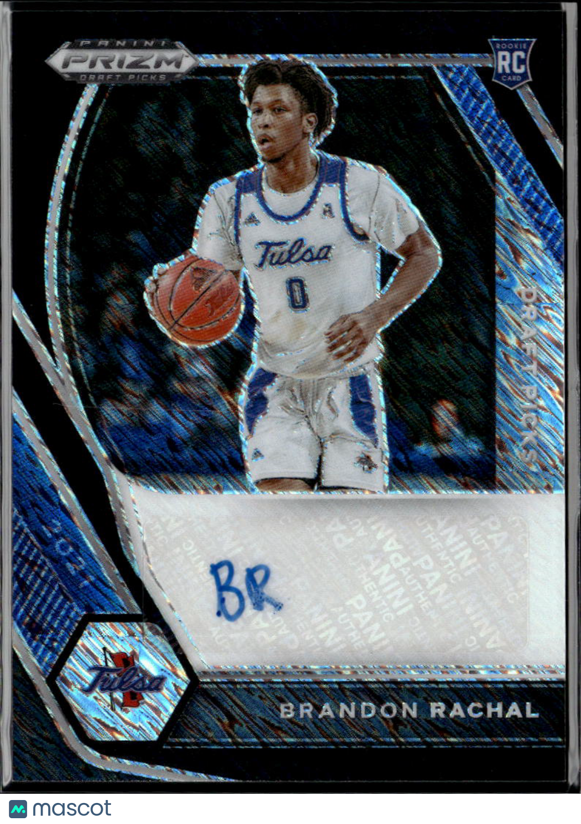 Brandon Rachal 2021 Prizm Draft Picks Auto Autograph Black Prizm RC 1/1 Tulsa