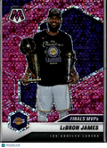 LeBron James 2020-21 Mosaic Finals MVP Pink Prizm 18/20 Los Angeles Lakers