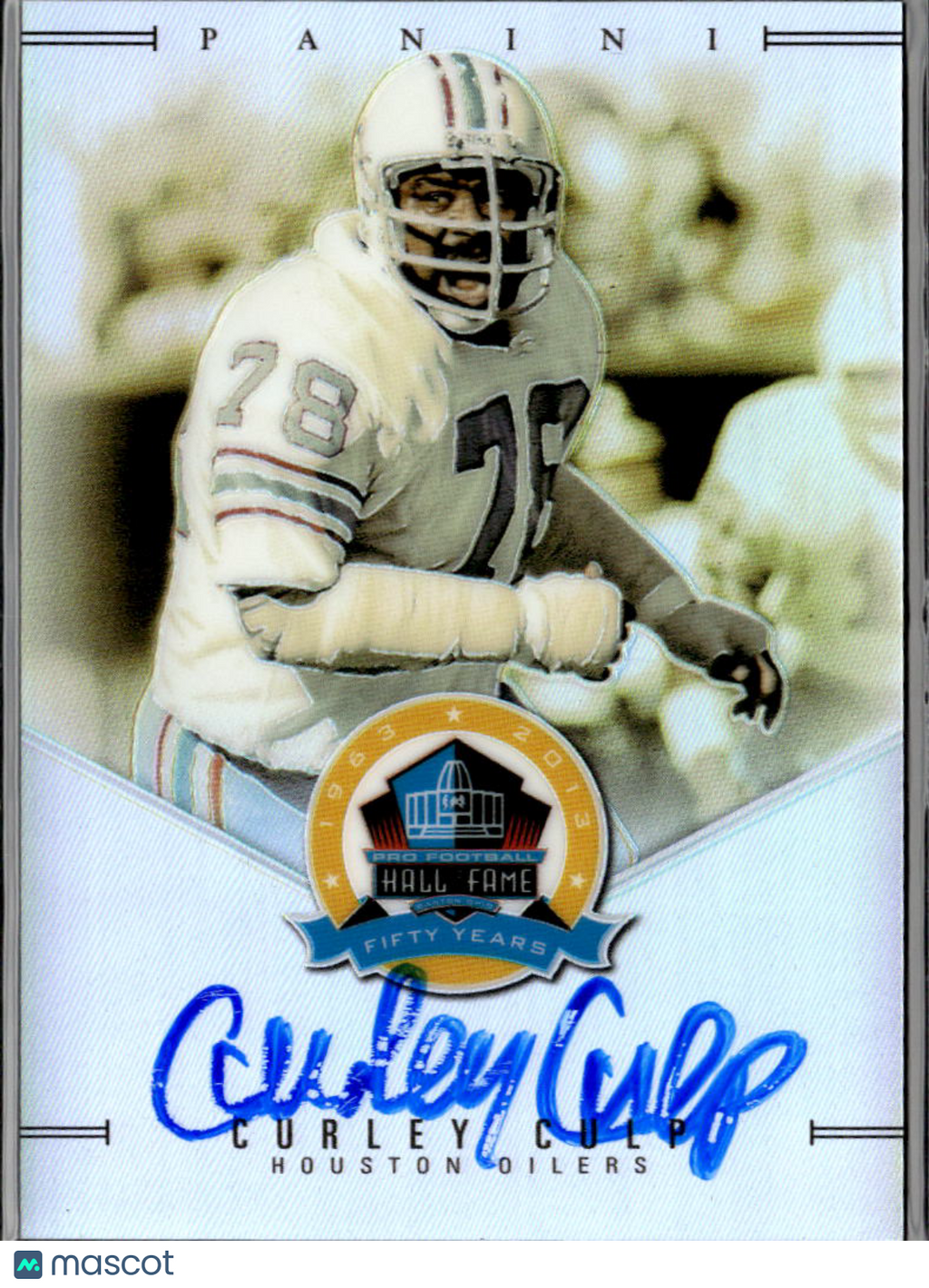 Curley Culp 2019 Panini Hall of Fame Auto Autograph 27/50 Houston Oilers