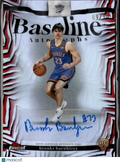 Brooks Barnhizer 2025 Topps Finest Auto Autograph RED 9/10 Oklahoma City Thunder