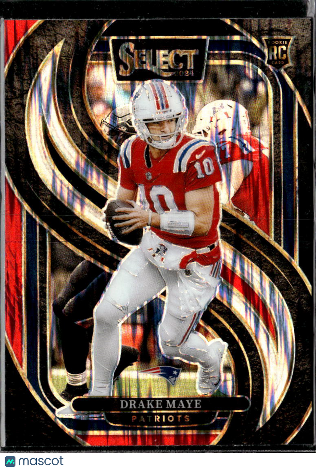 Drake Maye 2024 Select Premier Red Black Prizm Rookie RC New England Patriots