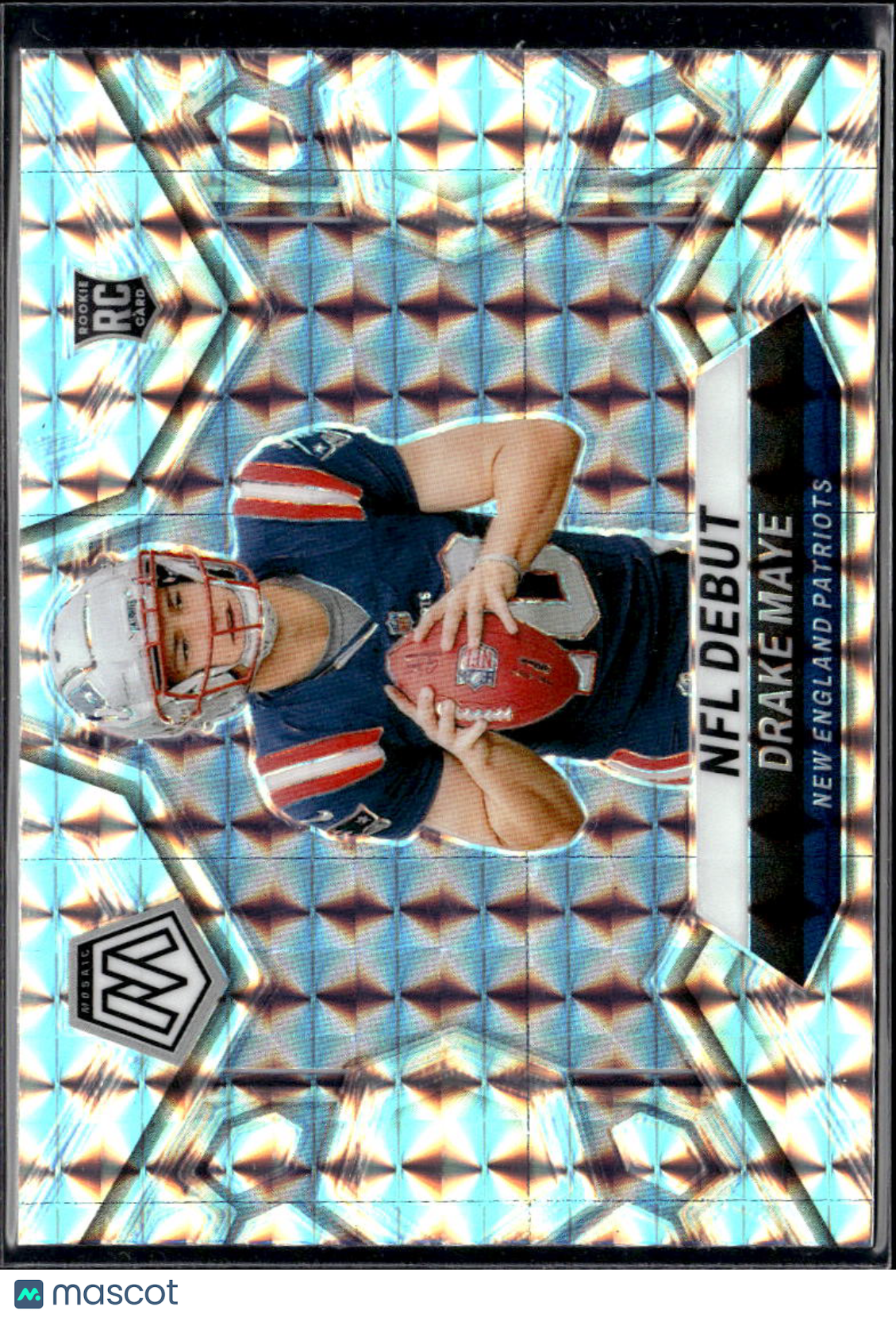Drake Maye 2024 Mosaic Rookie RC NFL Debut Mosaics Prizm New England Patriots