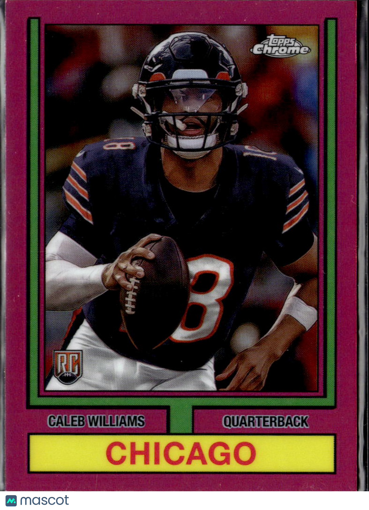 Caleb Williams 2024 Topps Chrome '74 Pink Refractor Rookie RC Chicago Bears