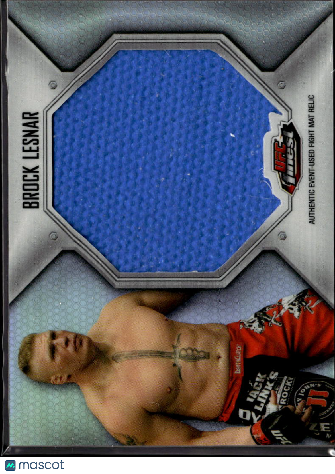 Brock Lesnar 2012 Topps UFC Finest Fight Mat Jumbo Patch Memorabilia