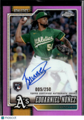 Eduarniel Nunez 2026 Topps Chrome Auto Autograph RC 5/250 Oakland Athletics