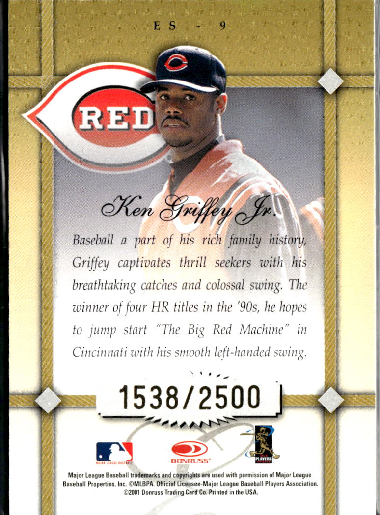 Ken Griffey Jr. 2001 Donruss Elite Series 1538/2500 Cincinnati Reds
