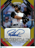 Barry Larkin 2024 Prizm Auto Autograph GOLD Prizm 1/10 Cincinnati Reds