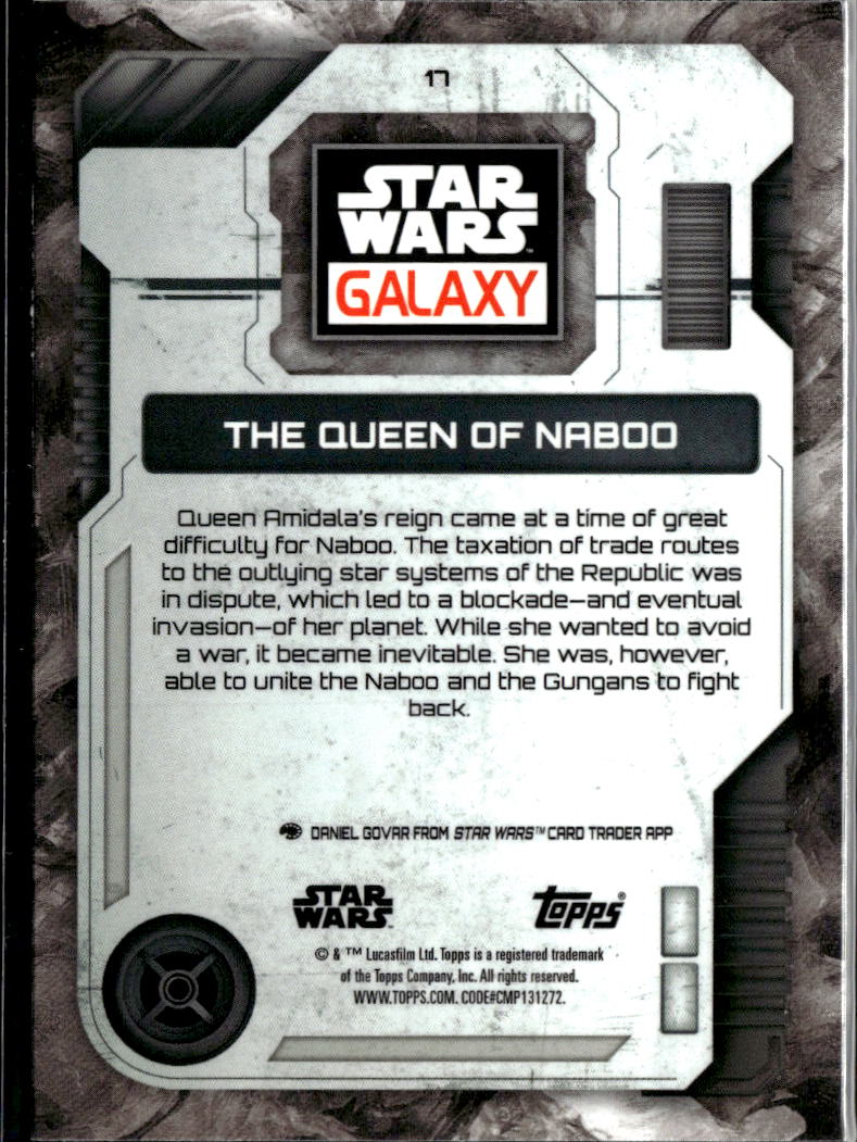 The Queen of Naboo 2026 Topps Star Wars Galaxy Mini Diamond Refractor