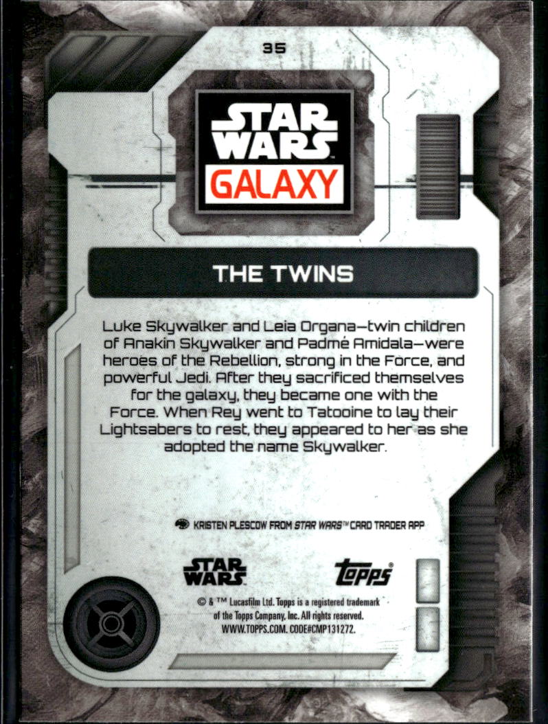 The Twins Topps 2026 Star Wars Galaxy Mini Diamond Refractor #35