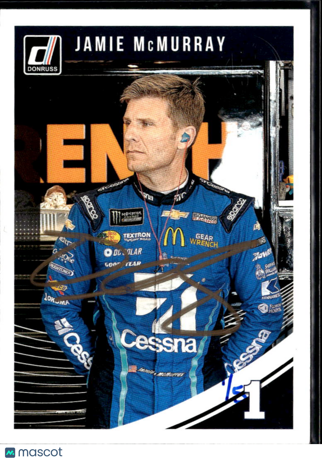 Jamie McMurray 2019 Donruss Racing Buyback Auto Autograph Chip Ganassi Racing