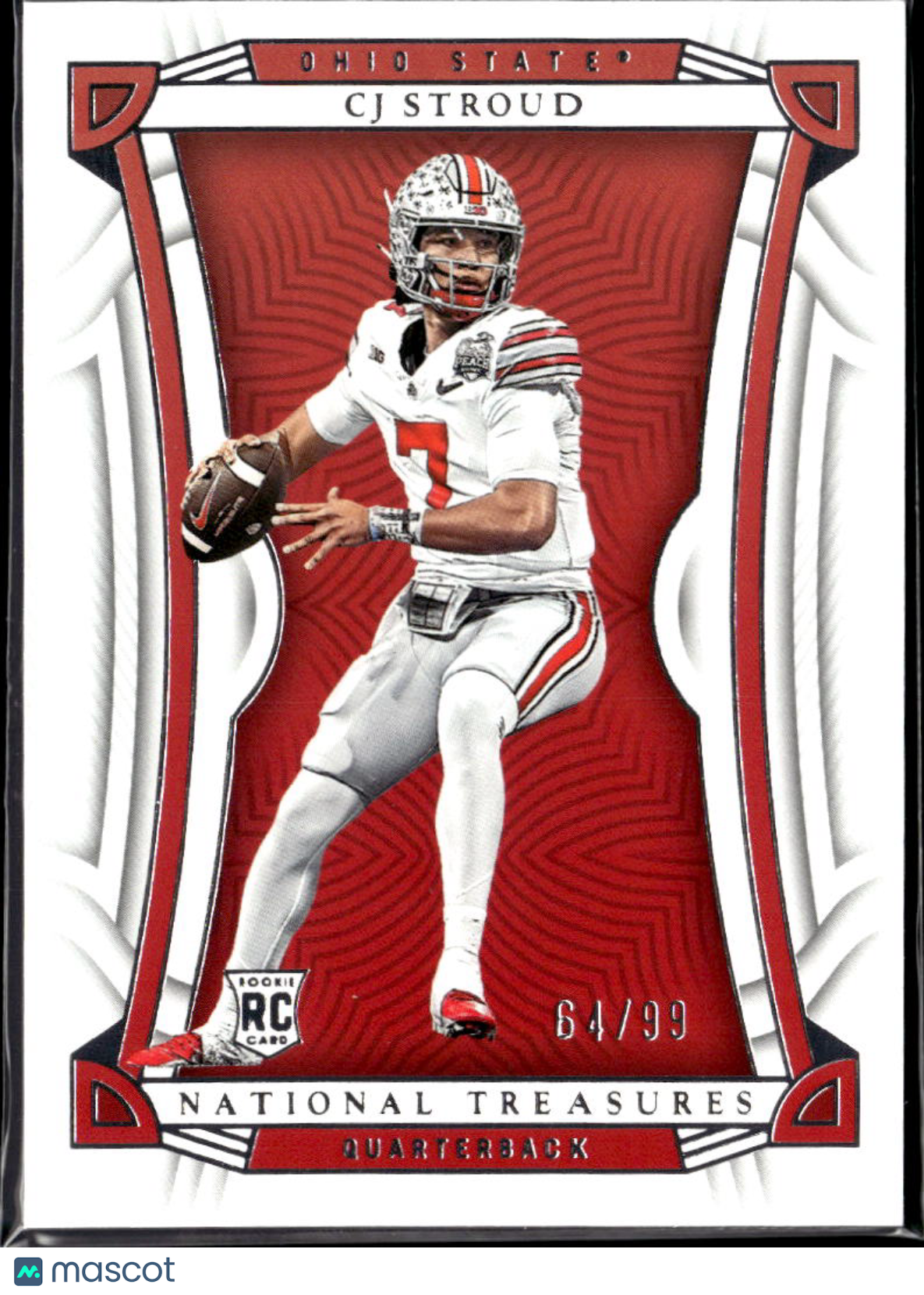 CJ Stroud 2023 National Treasures Rookie RC 64/99 Ohio State Buckeyes
