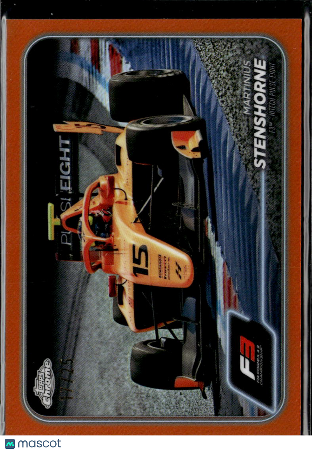 Martinius Stenshorne 2024 Topps Chrome Formula 1 Orange Refractor 17/25