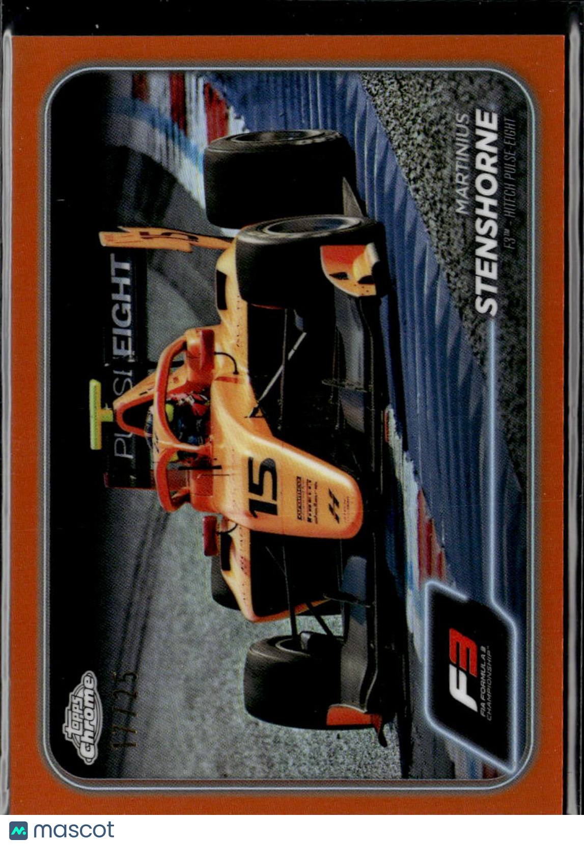 Martinius Stenshorne 2024 Topps Chrome Formula 1 Orange Refractor 17/25