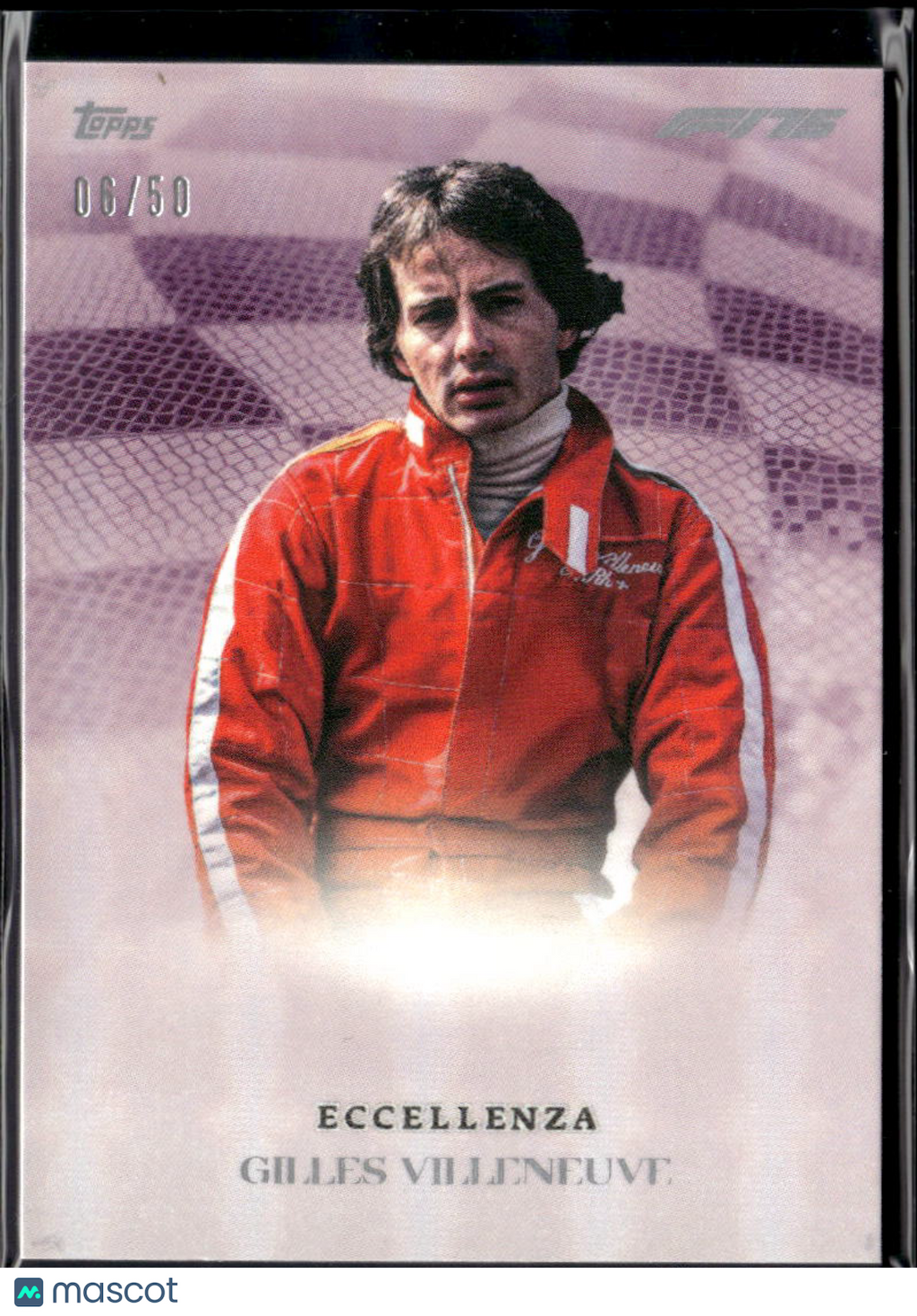 Gilles Villeneuve 2025 Topps F1 Eccellenza Purple 6/50