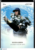 Jackie Stewart 2025 Topps F1 Eccellenza Supremo Blue 74/99