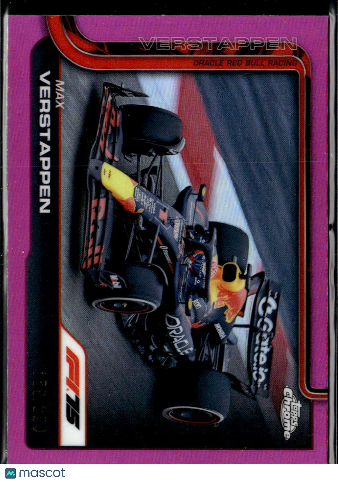 Max Verstappen 2025 Topps Chrome F1 Pink 159/250 Red Bull Racing