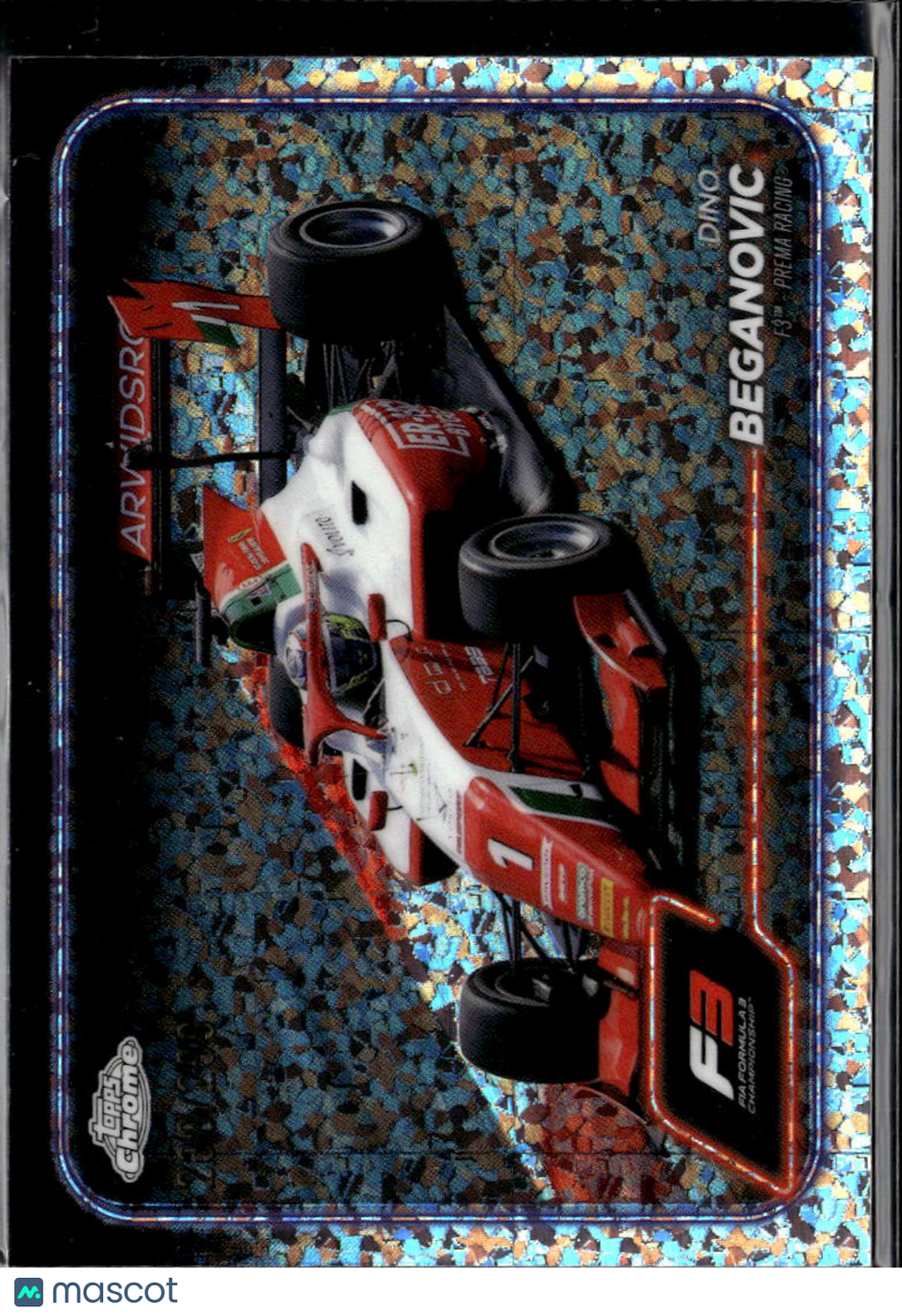 Dino Beganovic 2024 Topps Chrome Formula 1 Mini Diamond /299 Prema Racing