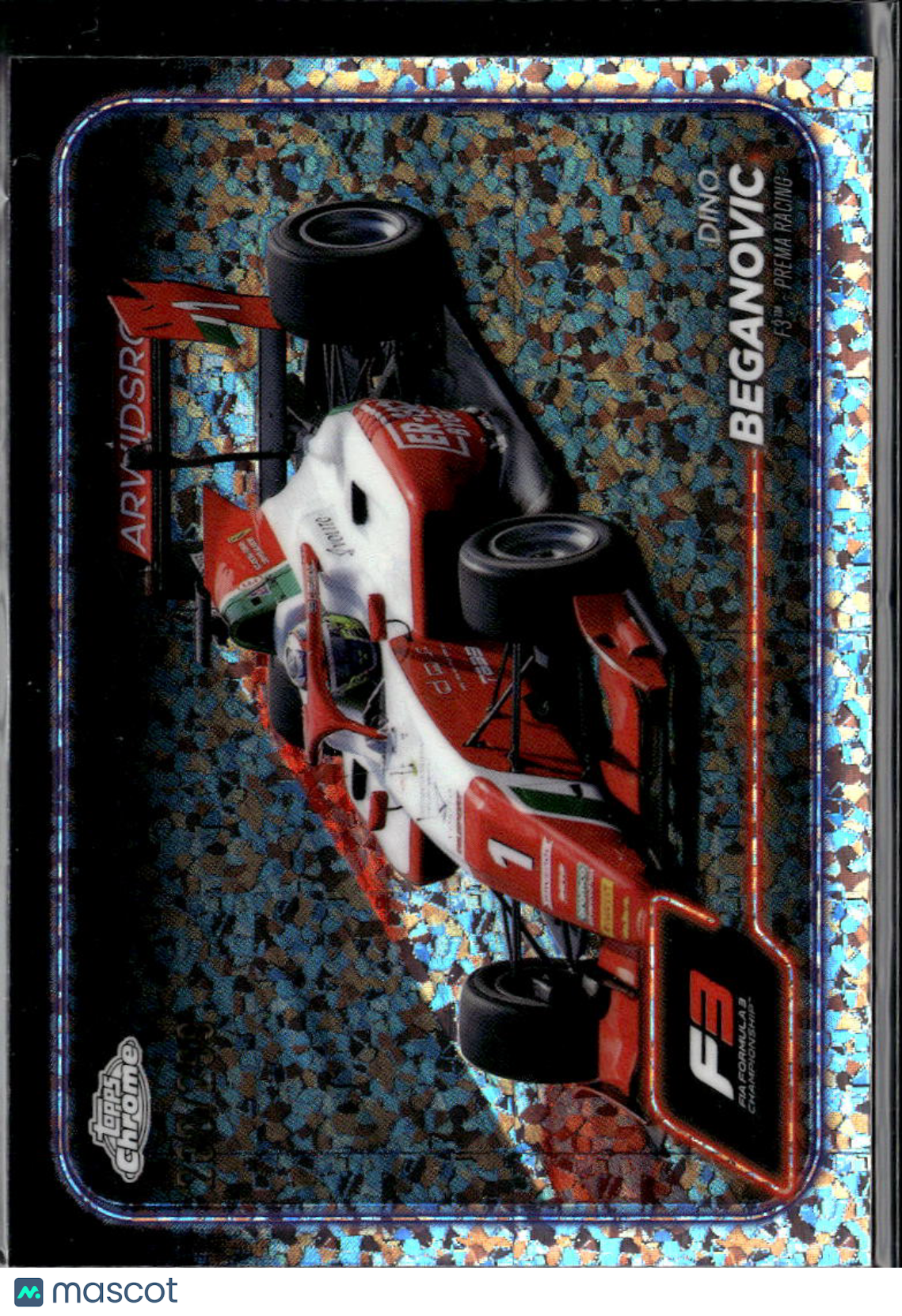 Dino Beganovic 2024 Topps Chrome Formula 1 Mini Diamond /299 Prema Racing
