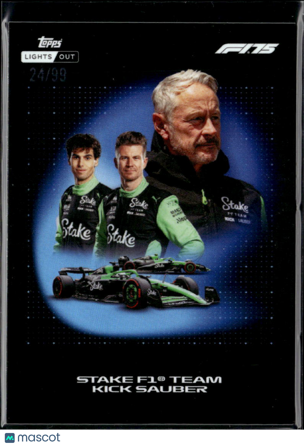 Guanyu Valtteri Bottas Andreas Seidl 2025 Topps Lights Out F1 24/99 Stake F1