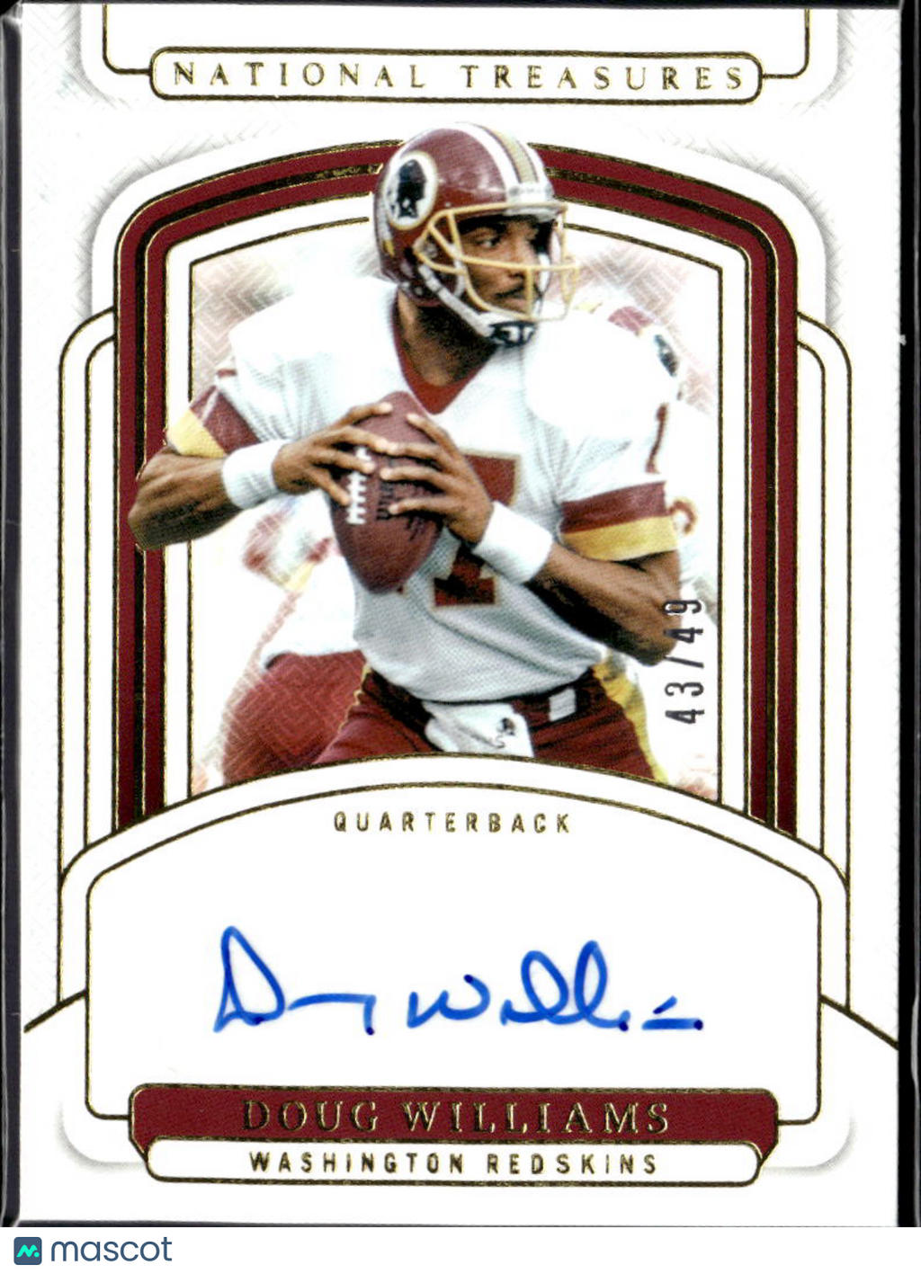 Doug Williams 2024 National Treasures Auto Autograph 43/49 Washington Redskins