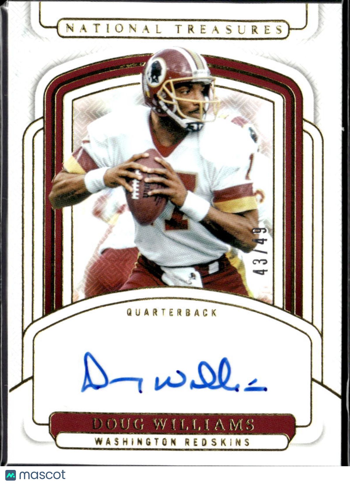 Doug Williams 2024 National Treasures Auto Autograph 43/49 Washington Redskins