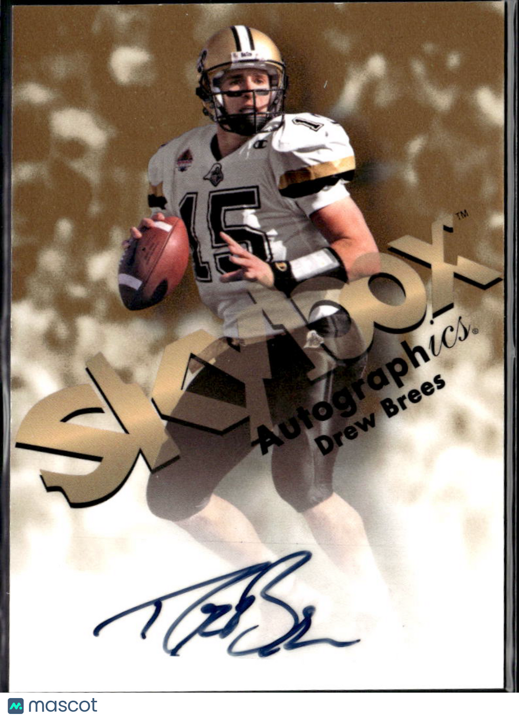 Drew Brees 2012 Fleer Retro  SkyBox Autographics Auto Autograph Purdue Saints