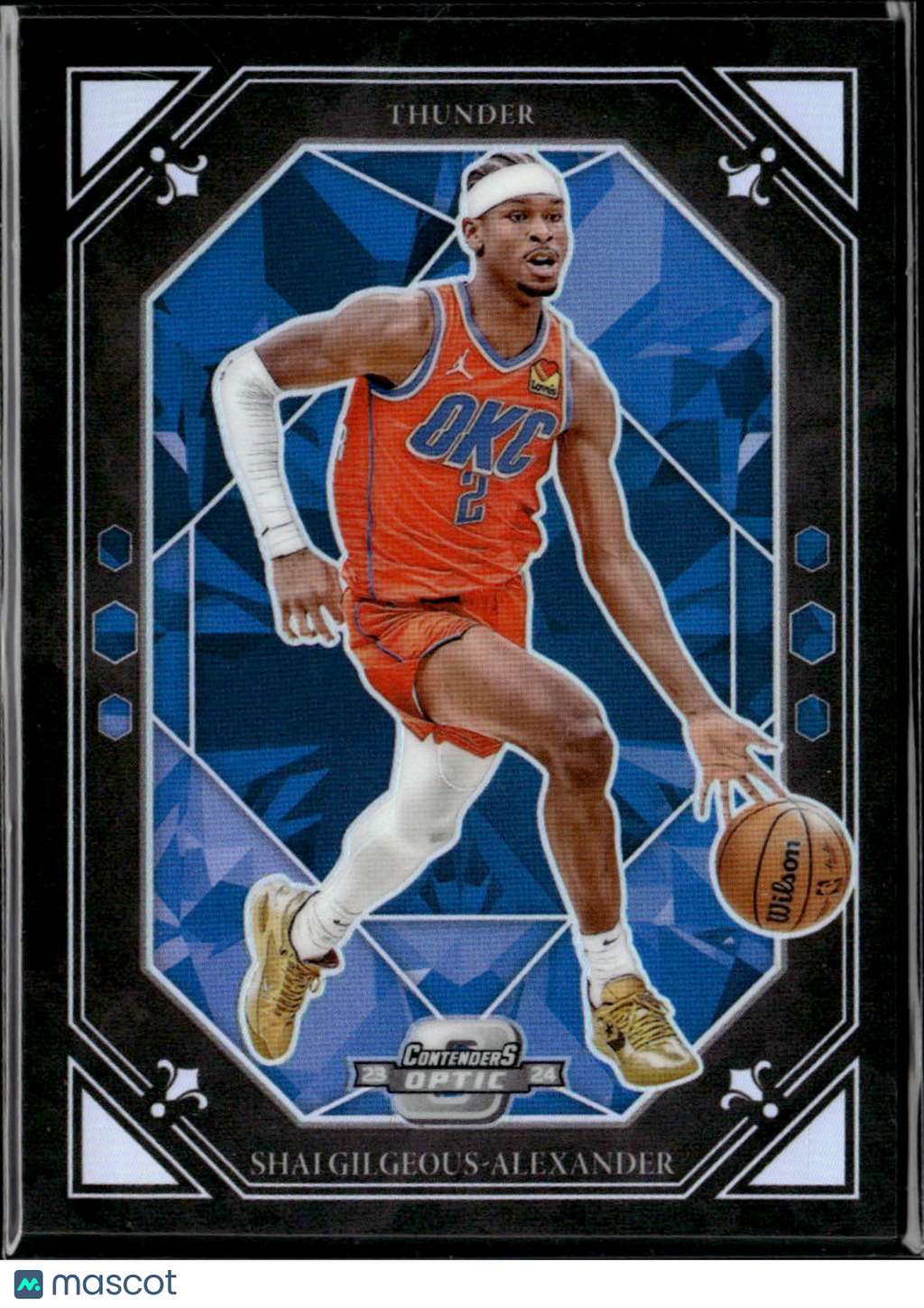 Shai Gilgeous-Alexander 2023-24 Contenders Optic Crown Jewels CASE HIT Thunder