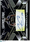 Chris Carson 2020 Obsidian Lightning Strike Auto Autograph /25 Seattle Seahawks