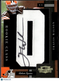 Travis Wilson 2006 Donruss Threads Auto Autograph Letter O Patch 101/180 Browns