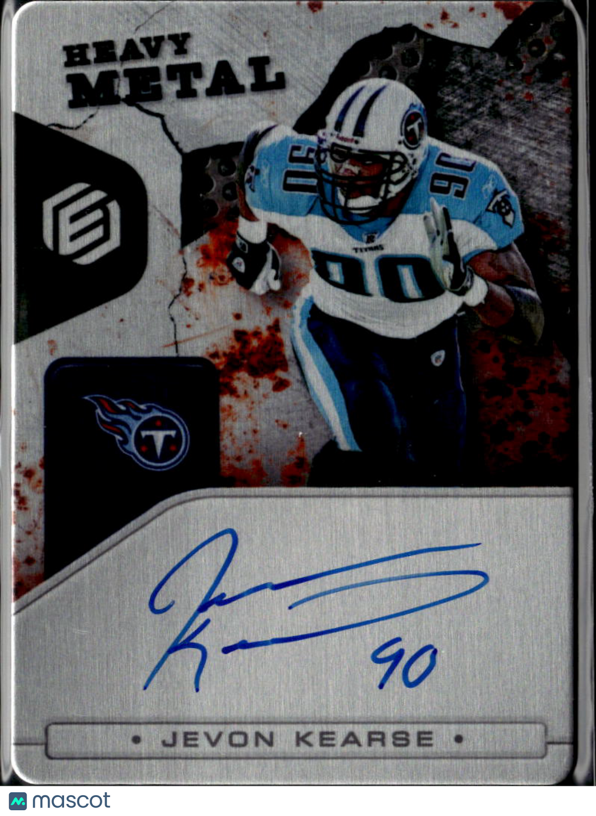 Jevon Kearse 2021 Elements Heavy Metal Auto Autograph 24/50 Tennessee Titans