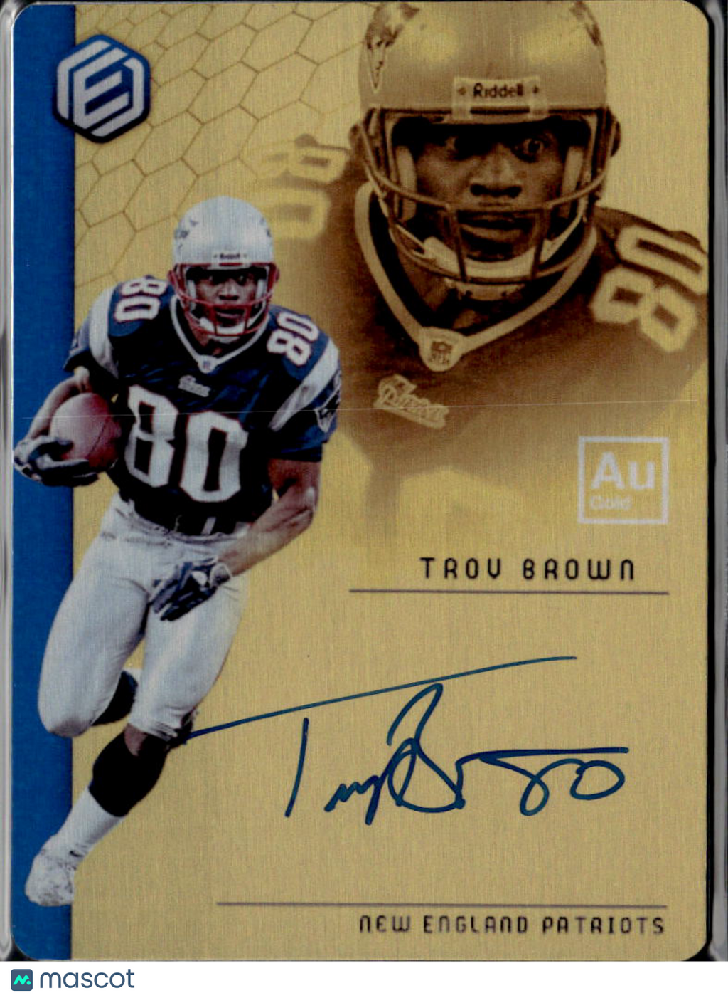 Troy Brown 2018 Elements Auto Autograph GOLD 3/25 New England Patriots