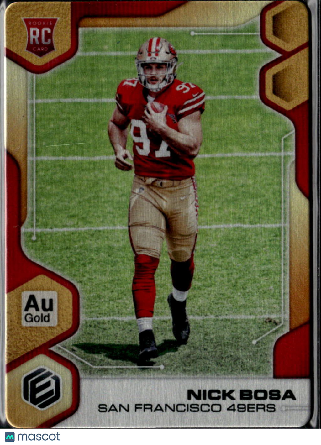 Nick Bosa 2019 Elements GOLD Metal Rookie RC 4/25 San Francisco 49ers